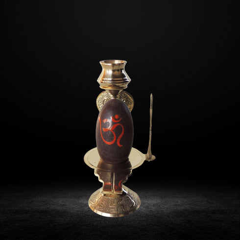 Brass Nav Dev Shiv Ling 0.26Kg
